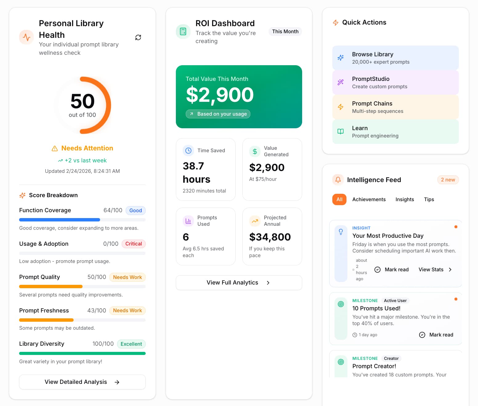 Execution Telemetry & Intelligence screenshot