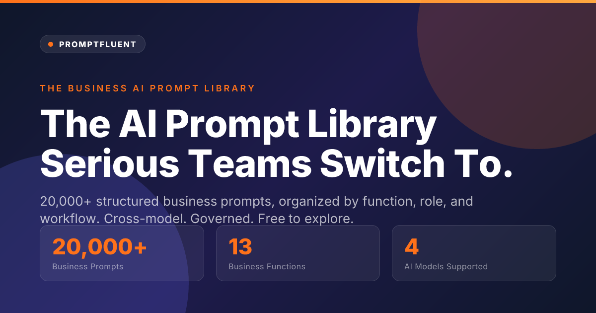 AI Prompt Library: 20,000+ Business Prompts | PromptFluent